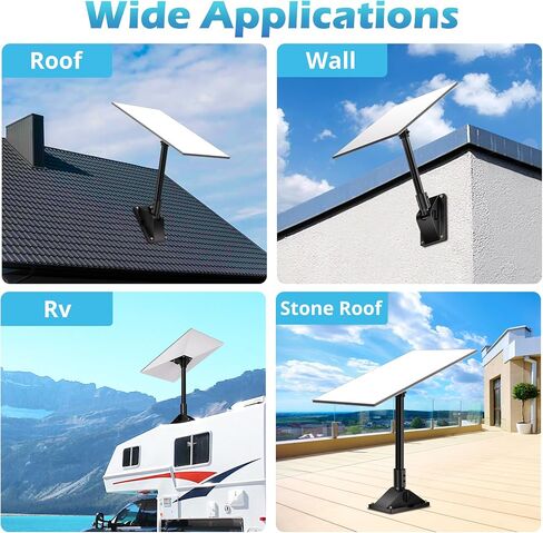 UBeesize Starlink Gen 3 Pipe Adapter, Starlink Pole Mount Accessories, Wall Roof Pole Mounting Adapter for Gen 3 Standard Dish in Saudi Arabia