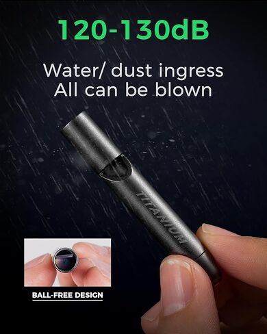 صافرة طوارئ التيتانيوم ، صافرة أمان البقاء على قيد الحياة للمدربين ، تدريب الكلاب ، المشي لمسافات طويلة ، وتوفير الحياة بصوت عالٍ حتى 120 ديسيبل in Kuwait