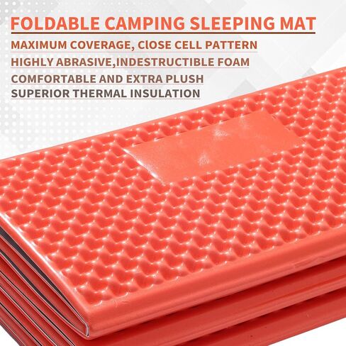Camping Foam Sleeping Pad Lightweight Closed Cell Folding Camping Mat Moisture-Proof Camping Mattress Portable for Outdoor Hiking Mountaineering Blue in Kuwait