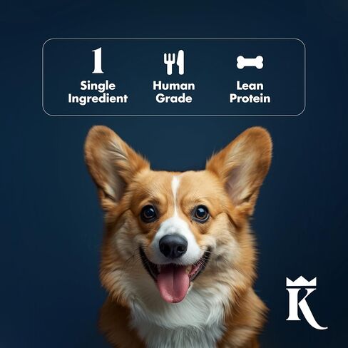 King Lou Pets - صدور الدجاج المقدد للكلاب - علاجات الكلاب بالدجاج المجفف المصنوعة في الولايات المتحدة الأمريكية - 1 رطل من صدور الدجاج الطازجة قبل الجفاف in Kuwait