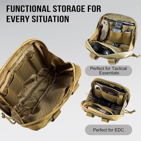 onetigris molle agous ، حزام الأدوات التكتيكية لحزام أدوات edc exppered stility pack 7.5 "x5" x2 " in Kuwait