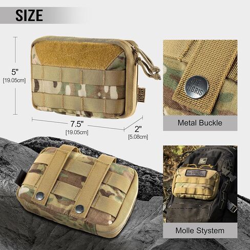 onetigris molle agous ، حزام الأدوات التكتيكية لحزام أدوات edc exppered stility pack 7.5 "x5" x2 " in Kuwait