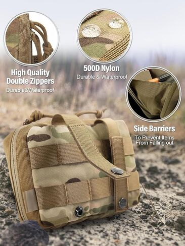 onetigris molle agous ، حزام الأدوات التكتيكية لحزام أدوات edc exppered stility pack 7.5 "x5" x2 " in Kuwait