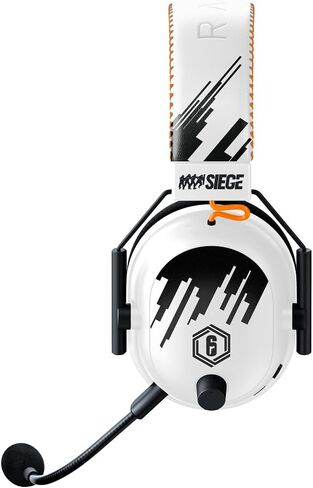 Razer BlackShark V2 Pro - Wireless Premium Esports Gaming Headset (HyperSpeed Wireless Technology, Triforce Titanium 50 mm Drivers, HyperClear Supercardioid Mic) Rainbow 6 Siege in Saudi Arabia