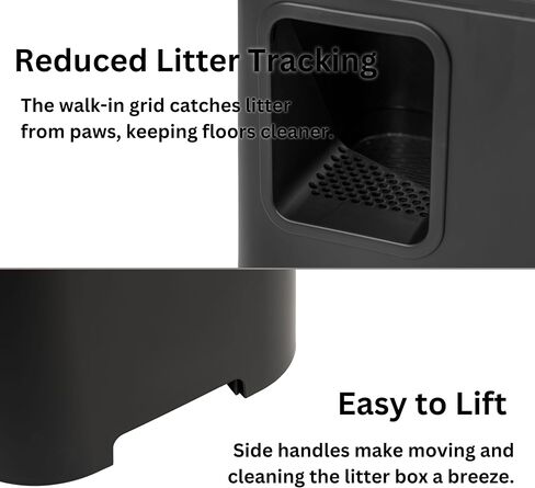GIZMO Litter Box Deluxe - تصميم - مناسب للمنصات الخشبية (أبيض الطباشير) in Saudi Arabia