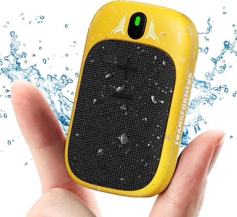 Transformers Wearable Bluetooth Speaker Clip On Mini Portable Bluetooth Speaker IPX5 with Mic for Calls and Music 15H Long Playtime Outdoor Suitable Travel Working, Biking, Running(Black) in Saudi Arabia