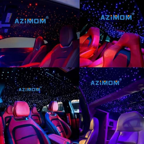 Azimom LED Bluetooth 16W RGBW Meteor الألياف البصرية البصرية تصوير سقف النجوم أدوات إضاءة Music Mode App Music APP APPEC in Kuwait