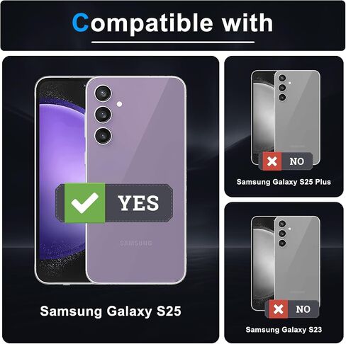 متوافق مع حامل بطاقة Samsung Galaxy S25 Ultra 5G المدمج في بطاقات [Store 5 Cards]+حامي الشاشة ، حماية RFID ، طبقة ثقيلة للهاتف الثقيل ، 2025 RED in Saudi Arabia