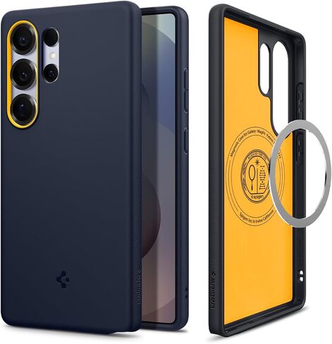 Spigen Nano Pop MagFit Designed for Galaxy S25 Ultra Case [Fast Wireless Charging/Magnet for Galaxy] (2025) - Blueberry Navy in Saudi Arabia
