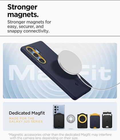 Spigen Nano Pop MagFit Designed for Galaxy S25 Ultra Case [Fast Wireless Charging/Magnet for Galaxy] (2025) - Blueberry Navy in Saudi Arabia