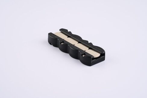 Magnetic Button Battery Caddy, Holds 4 Batteries (Not Included) (Yellow and Black) in Saudi Arabia