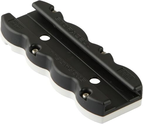 Magnetic Button Battery Caddy, Holds 4 Batteries (Not Included) (Yellow and Black) in Saudi Arabia