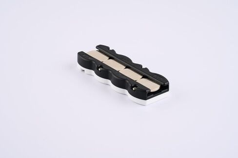 Magnetic Button Battery Caddy, Holds 4 Batteries (Not Included) (Yellow and Black) in Saudi Arabia
