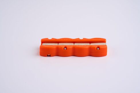 Magnetic Button Battery Caddy, Holds 4 Batteries (Not Included) (Yellow and Black) in Saudi Arabia