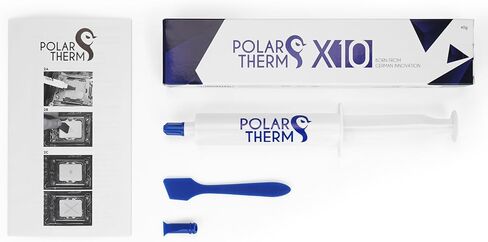 X-10 Thermal Paste for CPU & GPU - High Thermal Conductivity, Long Durability, Safe Application, Non-Conductive Thermal Grease - 10 Grams Thermal Compound with Spatula in Saudi Arabia