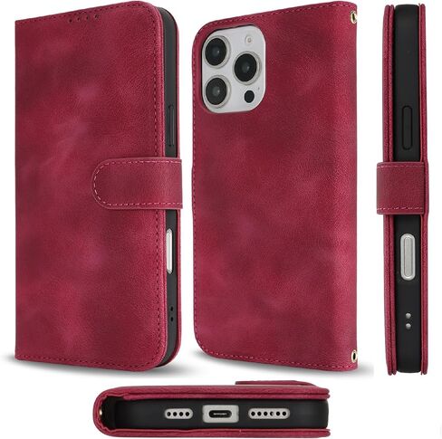 Jaorty Phone Case for iPhone 16 with Card Holder,Wallet Case for iPhone 16 with Crossbody Shoulder Strap for Women,Anti-Lost Magnetic PU Leather Cover Purse,6.1 Inch,Smooth Beige in Saudi Arabia