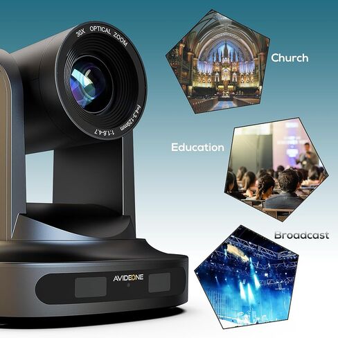 PTZ Camera 30x Zoom بصري مع HDMI POE 3G-SDI IP البث المباشر HDMI PTZ كاميرا لعبادة الكنيسة أحداث تعليم in Kuwait