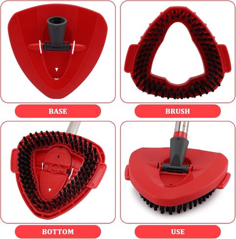 NICEMOVIC 6 Pack Mop Head Replacement for O-Ceda Easywring Mop Replace Head, Reusable Microfiber Mop Refills, Spin Mop Replacement Head Easy Cleaning and Machine Washable in Kuwait