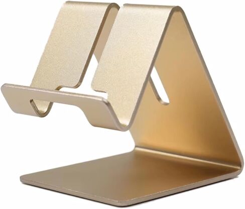 Cell Phone Stand Dock Cradle Holder for Use on Desk, Table or Counter. Compatible with All Android Smartphones, All iPhones and Most Tablets (Silver) in Saudi Arabia
