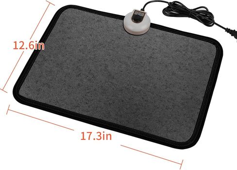 Electric Heated Floor Mats Under Desk, Heated Foot Warmer - 110v Toes Warming Heater for Office and Home(Stone grain) in Kuwait