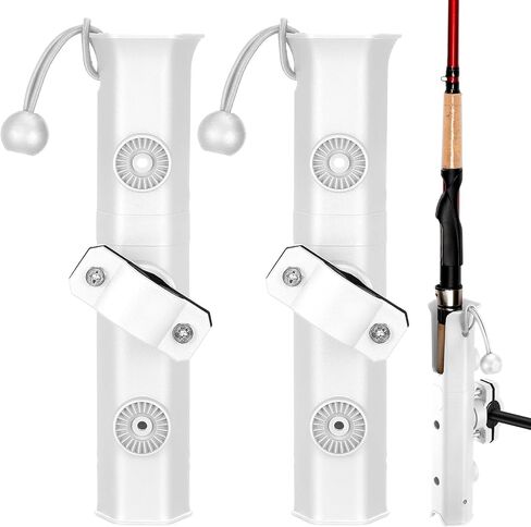2 PCS Pole Mount Fishing Rod Holders for Bike Rack Rotatable Fishing Chair Pole Holders with Mount Clamp for Boat Bicycle Motorcycle Kayak Cart in Kuwait