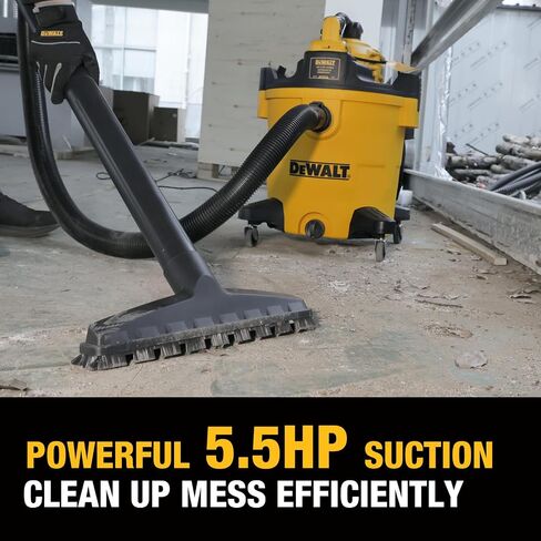 DEWALT Shop Vacuum Wet and Dry Vac with Detachable Leaf Blower, 3 in 1 Heavy Duty Wet Dry Vacuum Cleaner 9 Gal for Home, Garage, Car, Workshop, Jobsite, Lawn Care, Yard, Patio, 5 Peak HP, DXV209P in Saudi Arabia