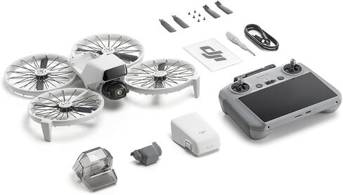 DJI Flip With RC 2 Screen Remote Controller, Follow Me Drone With 4K UHD Camera for Adults, Under 249 g, 3-Axis Gimbal Stabilization, 44000ft/13km Video Transmission, Palm Takeoff, 31-Min Flight Time in Saudi Arabia