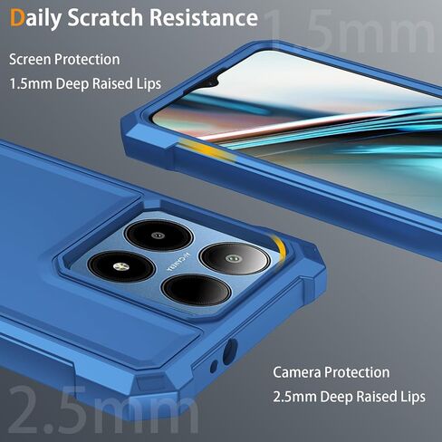 for Boost Summit 5G Phone Case with Tempered Glass Screen Protector,Slim Soft Silicone Full-Body Protective Cover (Boost Summit 5G,Clear) in Saudi Arabia