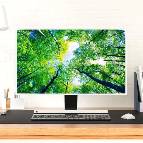 Baocicco Green Forest Waterproof 22, 23, 24, 25 Inch Anti-Static Dustproof LCD/LED/HD Full Body Cover for Computer Screen Panel Case Computer Sleeve Compatible with iMac 24, 22-25 PC, Desktop and TV in Saudi Arabia