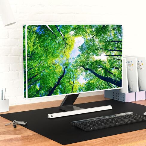 Baocicco Green Forest Waterproof 22, 23, 24, 25 Inch Anti-Static Dustproof LCD/LED/HD Full Body Cover for Computer Screen Panel Case Computer Sleeve Compatible with iMac 24, 22-25 PC, Desktop and TV in Saudi Arabia