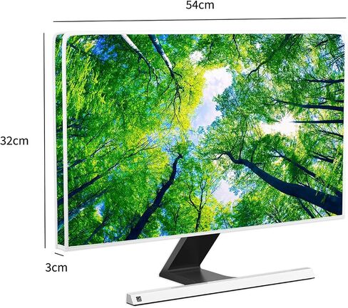 Baocicco Green Forest Waterproof 22, 23, 24, 25 Inch Anti-Static Dustproof LCD/LED/HD Full Body Cover for Computer Screen Panel Case Computer Sleeve Compatible with iMac 24, 22-25 PC, Desktop and TV in Saudi Arabia
