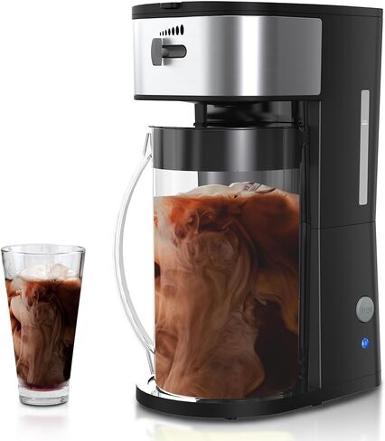 3-in-1 Coffee and Tea Machine Brewing System with 2.5 Quart Pitcher, Iced Tea Maker and Iced Coffee Maker, Strength Selector, Perfect For Tea, Coffee, Lattes, Lemonade in Saudi Arabia