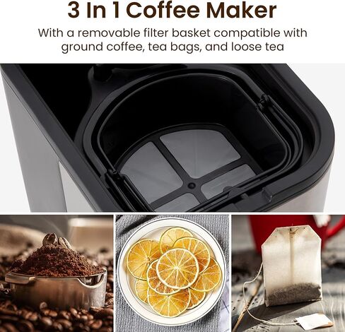 3-in-1 Coffee and Tea Machine Brewing System with 2.5 Quart Pitcher, Iced Tea Maker and Iced Coffee Maker, Strength Selector, Perfect For Tea, Coffee, Lattes, Lemonade in Saudi Arabia