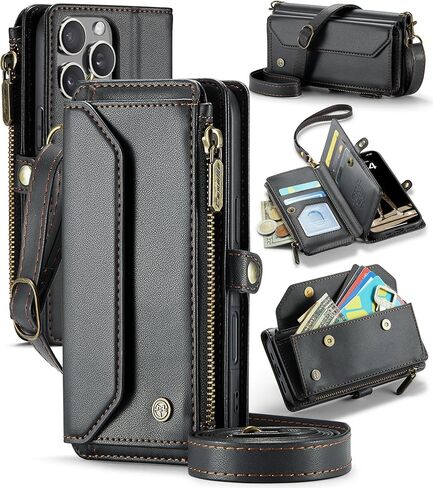 حقيبة محفظة Lbyzcase Crossbody لـ iPhone 16 Plus 6.7 "، حالة الهاتف الجلدية للأزياء النسائية مع Snap Magnetic ، حزام الكتف ، سحاب ، حامل بطاقة RFID لـ iPhone 16 Plus-Green in Kuwait