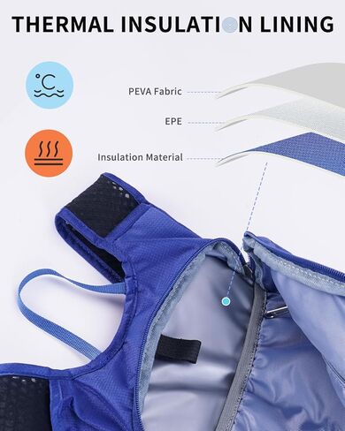Hydration Backpack with 2L Water Bladder, Hiking Water Backpack for Women Men, Lightweight Cycling Daypack with Phone Pocket & Helmet Net Bag, Hydration Pack for Biking, Running, Skiing in Saudi Arabia
