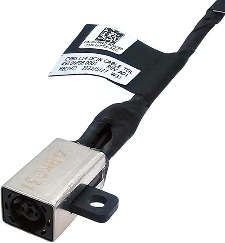 Replacement DC Power Jack Plug in Port Charging Cable for Dell Laptop Notebook Latitude 3520 3530 3420 3430 P108F P144G P144G001 CN-0HJW4D 0HJW4D HJW4D 450.0NF0B.0011 CYBG L14 DCIN Cable TGL in Saudi Arabia