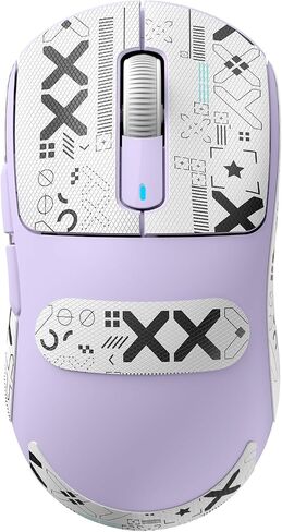 الهجوم Shark X3 فأر ألعاب لاسلكية خفيفة الوزن مع Tri-Mode 2.4g/USB-C Wired/Bluetooth ، 26k DPI ، PAW3395 Sensor Optical ، Kailh GM8.0 Switch ، 5 أزرار قابلة للبرمجة للكمبيوتر الشخصي/Win/Mac (Red+Stickers) in Kuwait