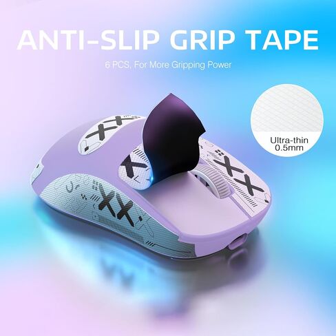 الهجوم Shark X3 فأر ألعاب لاسلكية خفيفة الوزن مع Tri-Mode 2.4g/USB-C Wired/Bluetooth ، 26k DPI ، PAW3395 Sensor Optical ، Kailh GM8.0 Switch ، 5 أزرار قابلة للبرمجة للكمبيوتر الشخصي/Win/Mac (Red+Stickers) in Kuwait