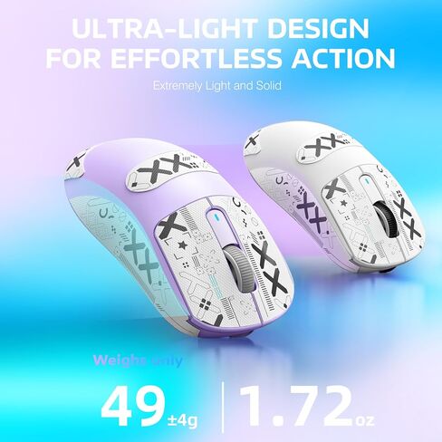 الهجوم Shark X3 فأر ألعاب لاسلكية خفيفة الوزن مع Tri-Mode 2.4g/USB-C Wired/Bluetooth ، 26k DPI ، PAW3395 Sensor Optical ، Kailh GM8.0 Switch ، 5 أزرار قابلة للبرمجة للكمبيوتر الشخصي/Win/Mac (Red+Stickers) in Kuwait