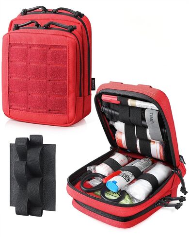 WYNEX Molle Admin Pistol Pouch for Concealed Carry, Tactical EDC Belt Pouch Gun Bag Utility Tool EMT Organizer Pouch Medical CCW with Universal Pistol/Elastic Holster in Saudi Arabia