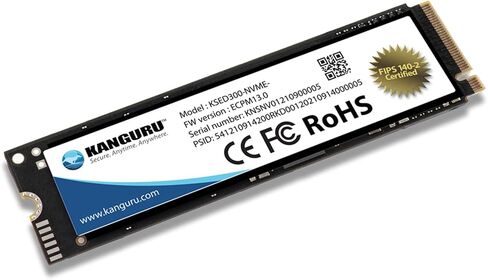 Kanguru Defender SED300 – 500 GB SATA Internal Self-Encrypting Solid State Drive – FIPS 140-2 Certified in Saudi Arabia