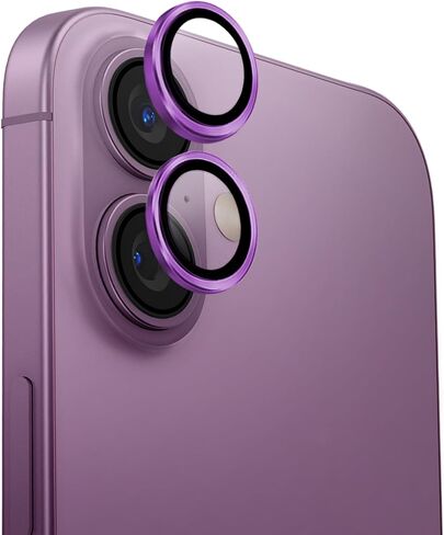 UNIQ OPX ALUMINIUM CAMERA LENS PROTECTOR compatible with iPhone 16 & iPhone 16 Plus, Midnight Black in Saudi Arabia