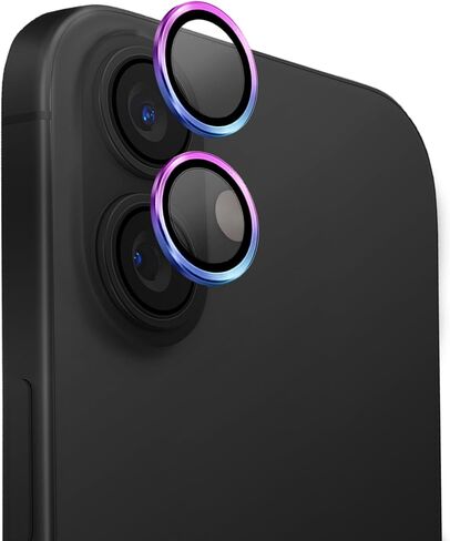 UNIQ OPX ALUMINIUM CAMERA LENS PROTECTOR compatible with iPhone 16 & iPhone 16 Plus, Midnight Black in Saudi Arabia