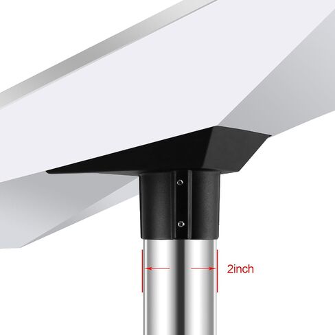 Starlink Gen 3 Mount,Wall for Roof Starlink V3 Standard Dish Mounting Kit Includes 180° Adjustable Aluminum Alloy Heavy Duty Pivot Pipe and Pipe Adapter in Saudi Arabia