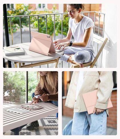 CHESONA Keyboard Case for iPad A16 11th/10th Gen, Black in Kuwait