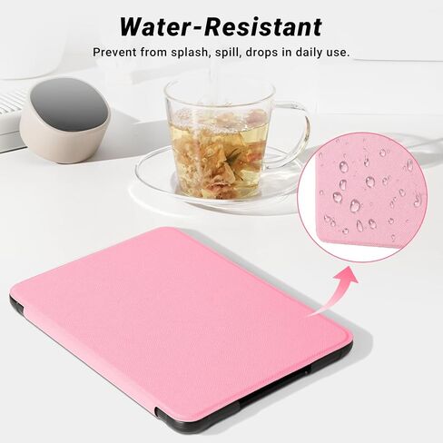 Case for 7" Kindle Paperwhite 12th Gen 2024 & Kindle Colorsoft Signature Edition,PU Leather Cover with Auto Sleep/Wake,Compatible with iPhone MagSafe,for Anker Wireless Charging Pads in Saudi Arabia