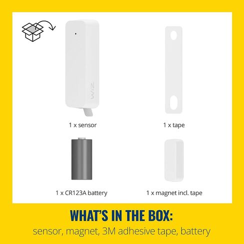 WiZ Contact Sensor 2 Pack– Home Monitoring, Home Automation, Real-Time Alerts, Light Alarms, Easy Setup​ in Saudi Arabia