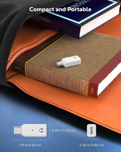 MoKo Lightning to USB C Earphone Audio Adapter Support Line Control(Not for Microphones/Charging/Data Transfer), USB C to Lightning Headphone Earphone Adapter for iPhone 16 15 Pro Max Plus, iPad,White in Saudi Arabia