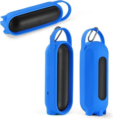 Silicone Case Cover Compatible with Beats Pill 2024, Portable Travel Sleeve Protective Pouch with Handle Stand Up Carry Cover for Pill-2024 Wireless Bluetooth Speaker (Case ONLY) (Black) in Saudi Arabia