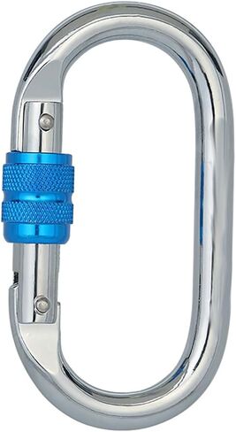 قفل الثقيلة تسلق Carabiner Clip CE تصنيف 25 كيلو نيوتن 5600 رطل التضاريس الوعرة المعتمدة من قفل القوة الصناعية قفل المقاطع للتزوير ، الحبال ، الأراجيح ، التخييم in Kuwait